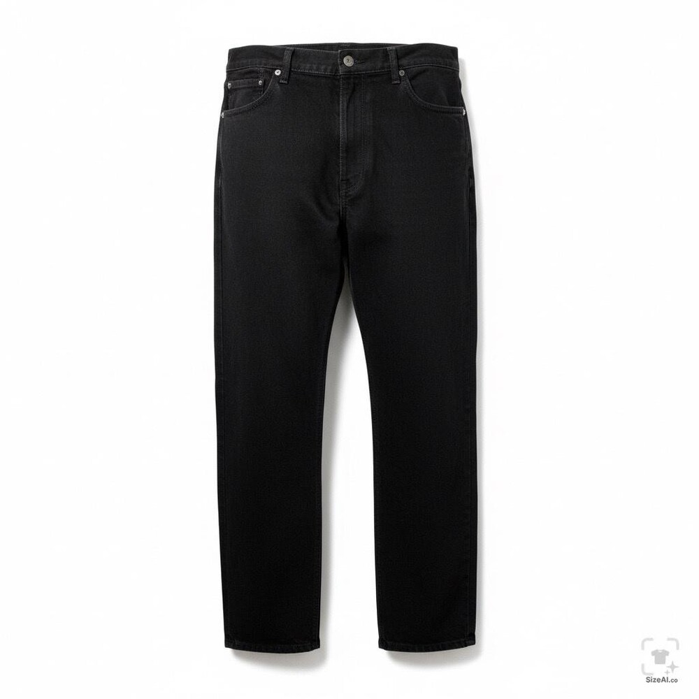 Levis 505 Jeans Mens 42x32 Black Rinse Straight Regular Fit Denim Zip Fly